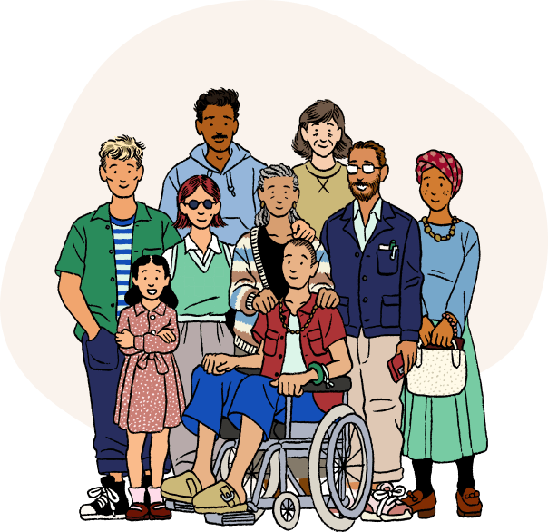 Illustration d'une photo de famille